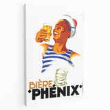 Vintage Bière Phénix Advertising Poster - Retro Wall Art