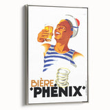 Vintage Bière Phénix Advertising Poster - Retro Wall Art