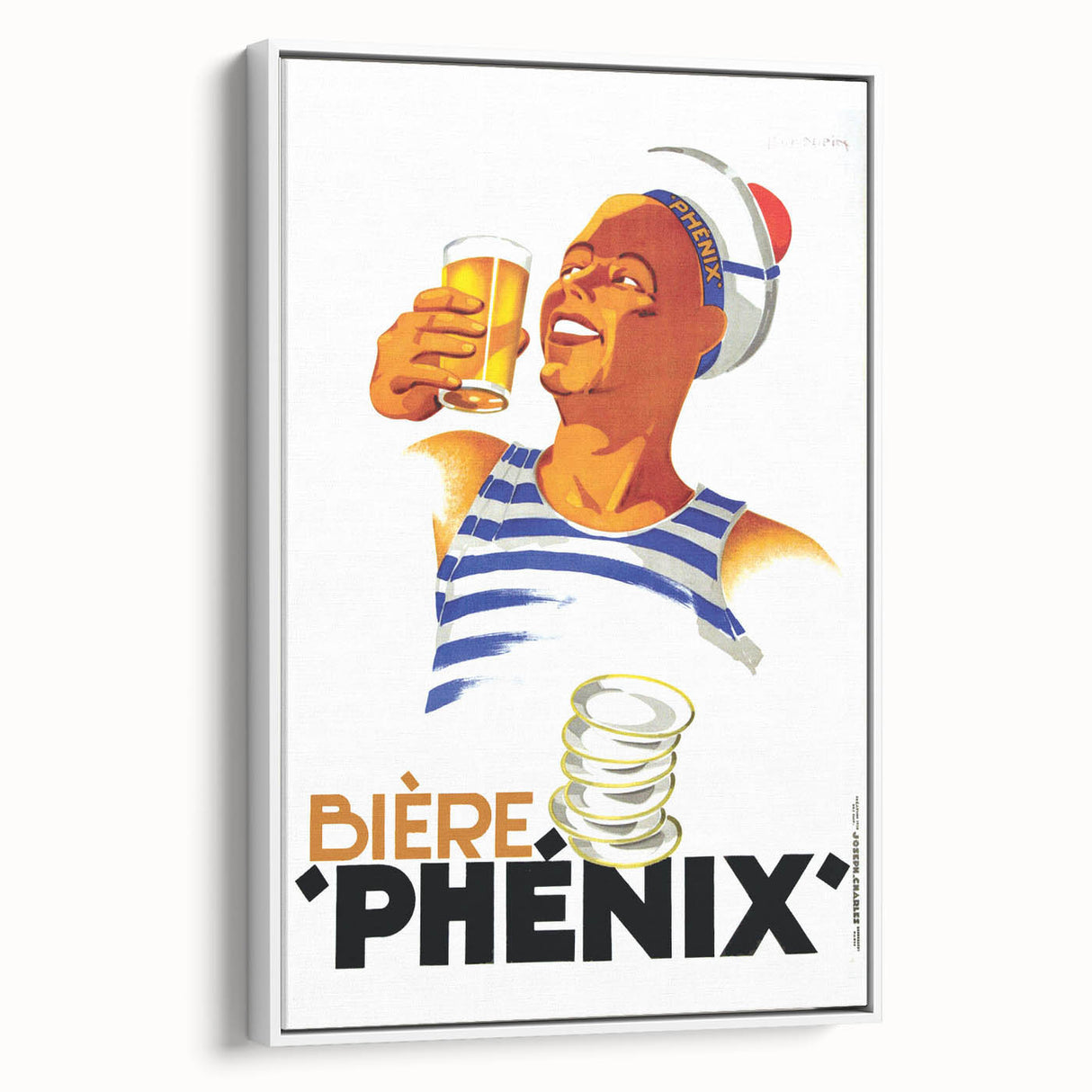 Vintage Bière Phénix Advertising Poster - Retro Wall Art