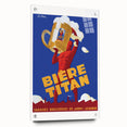 Vintage Advertising Poster: Bières Titan Retro Wall Art