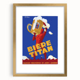 Vintage Advertising Poster: Bières Titan Retro Wall Art