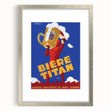 Vintage Advertising Poster: Bières Titan Retro Wall Art