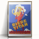 Vintage Advertising Poster: Bières Titan Retro Wall Art