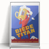Vintage Advertising Poster: Bières Titan Retro Wall Art