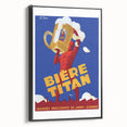Vintage Advertising Poster: Bières Titan Retro Wall Art