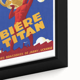 Vintage Advertising Poster: Bières Titan Retro Wall Art