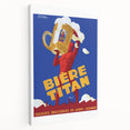Vintage Advertising Poster: Bières Titan Retro Wall Art