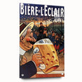 Vintage Advertising Poster: Biere de l'Eclair Retro Wall Art