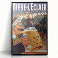Vintage Advertising Poster: Biere de l'Eclair Retro Wall Art