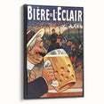 Vintage Advertising Poster: Biere de l'Eclair Retro Wall Art