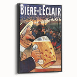 Vintage Advertising Poster: Biere de l'Eclair Retro Wall Art
