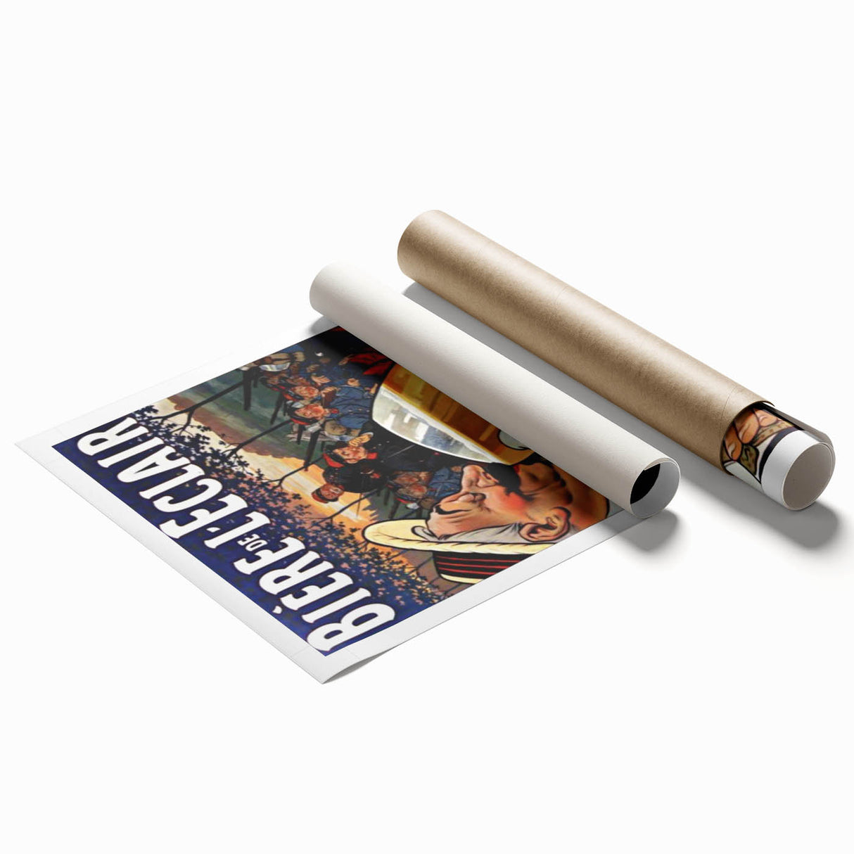 Vintage Advertising Poster: Biere de l'Eclair Retro Wall Art