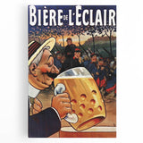 Vintage Advertising Poster: Biere de l'Eclair Retro Wall Art
