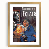 Vintage Advertising Poster: Bière de l'Eclair Retro Wall Art
