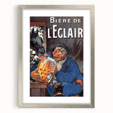 Vintage Advertising Poster: Bière de l'Eclair Retro Wall Art