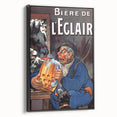 Vintage Advertising Poster: Bière de l'Eclair Retro Wall Art