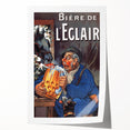 Vintage Advertising Poster: Bière de l'Eclair Retro Wall Art