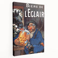 Vintage Advertising Poster: Bière de l'Eclair Retro Wall Art