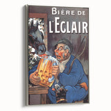 Vintage Advertising Poster: Bière de l'Eclair Retro Wall Art