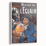 Vintage Advertising Poster: Bière de l'Eclair Retro Wall Art