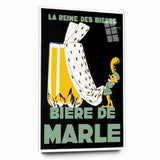 Vintage Advertising Poster: Bières de Marle Retro Wall Art