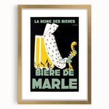 Vintage Advertising Poster: Bières de Marle Retro Wall Art
