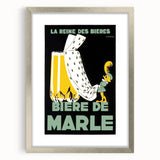 Vintage Advertising Poster: Bières de Marle Retro Wall Art