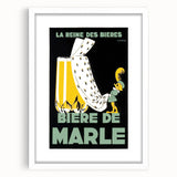 Vintage Advertising Poster: Bières de Marle Retro Wall Art