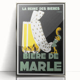 Vintage Advertising Poster: Bières de Marle Retro Wall Art