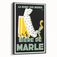 Vintage Advertising Poster: Bières de Marle Retro Wall Art