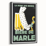 Vintage Advertising Poster: Bières de Marle Retro Wall Art
