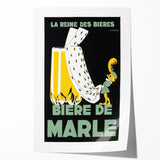 Vintage Advertising Poster: Bières de Marle Retro Wall Art