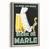 Vintage Advertising Poster: Bières de Marle Retro Wall Art