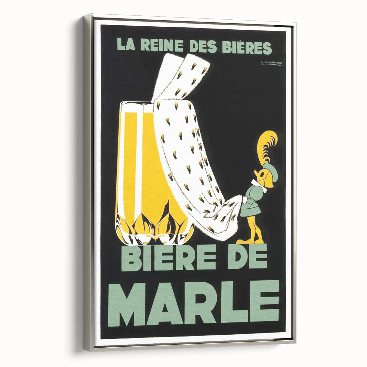 Vintage Advertising Poster: Bières de Marle Retro Wall Art