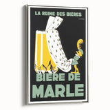 Vintage Advertising Poster: Bières de Marle Retro Wall Art
