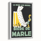 Vintage Advertising Poster: Bières de Marle Retro Wall Art