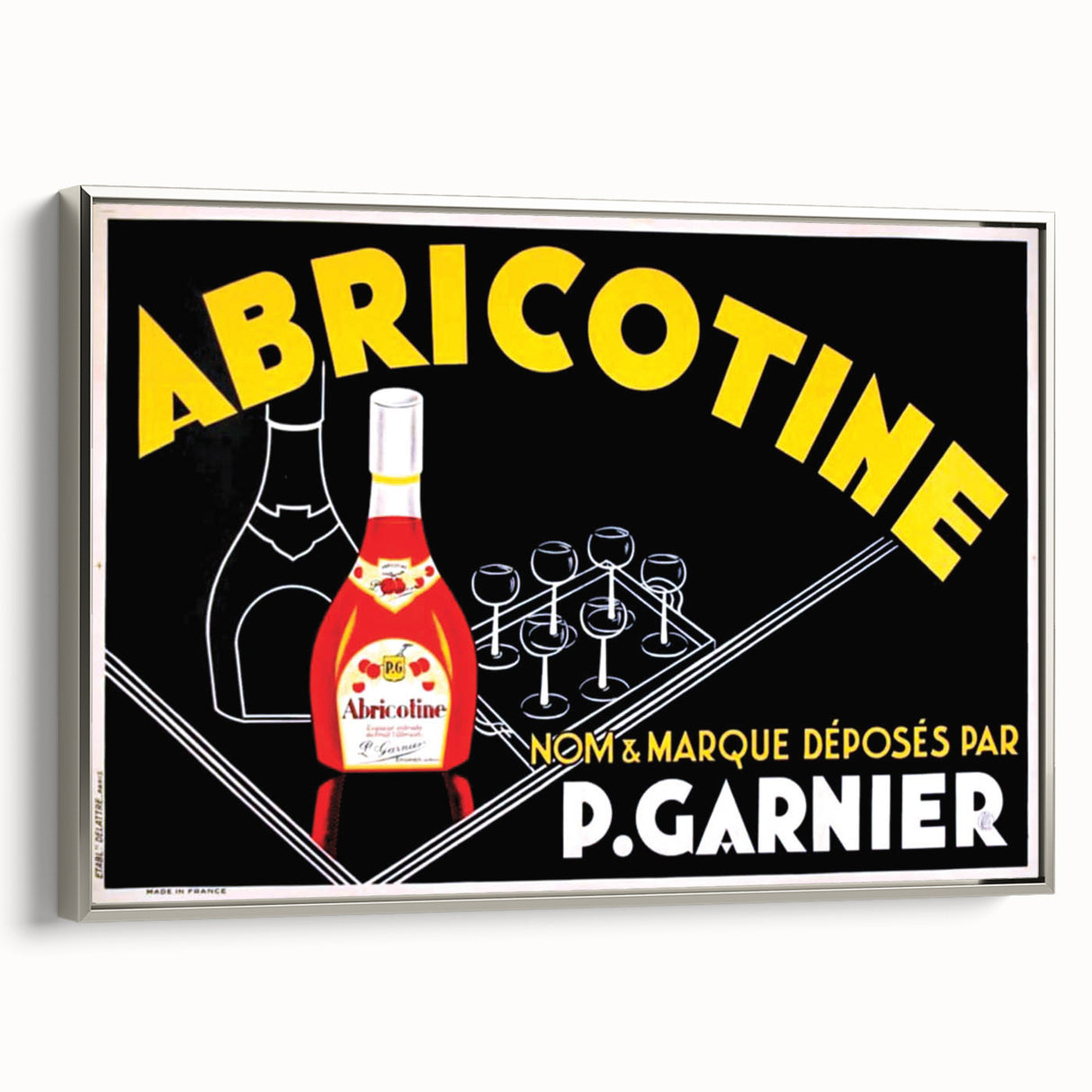 Abricotine Vintage Liquor Poster – Retro Advertising Wall Art