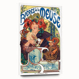 Vintage Advertising Poster: Bières de la Meuse Retro Wall Art