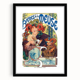 Vintage Advertising Poster: Bières de la Meuse Retro Wall Art