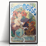 Vintage Advertising Poster: Bières de la Meuse Retro Wall Art