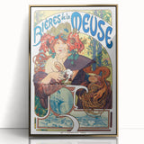 Vintage Advertising Poster: Bières de la Meuse Retro Wall Art