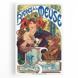 Vintage Advertising Poster: Bières de la Meuse Retro Wall Art