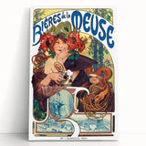 Vintage Advertising Poster: Bières de la Meuse Retro Wall Art