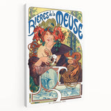 Vintage Advertising Poster: Bières de la Meuse Retro Wall Art