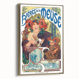 Vintage Advertising Poster: Bières de la Meuse Retro Wall Art
