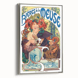 Vintage Advertising Poster: Bières de la Meuse Retro Wall Art