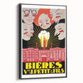 Vintage Advertising Poster: Bières V. Petit & Fils Retro Wall Art