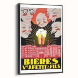 Vintage Advertising Poster: Bières V. Petit & Fils Retro Wall Art