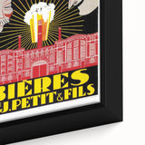 Vintage Advertising Poster: Bières V. Petit & Fils Retro Wall Art