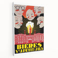 Vintage Advertising Poster: Bières V. Petit & Fils Retro Wall Art